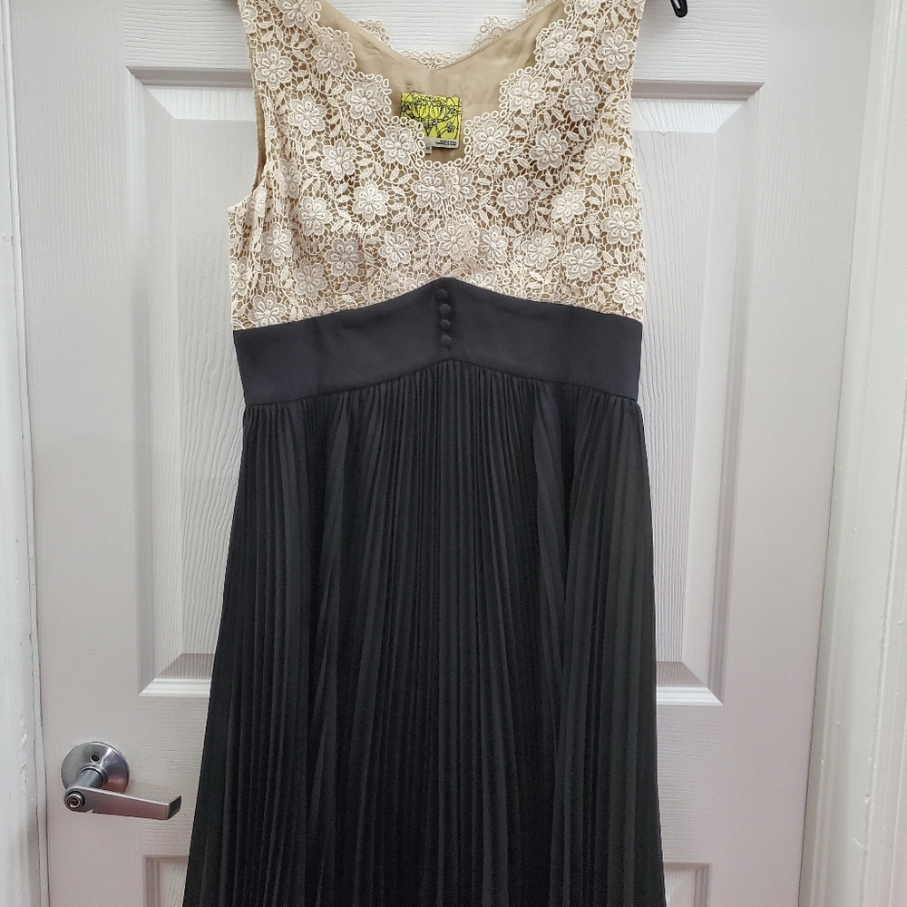 Ivory and black dress